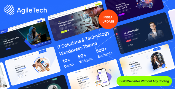 Agiletech - IT解决方案技术多用途元素WordPress主题