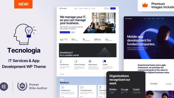  Tecnologia - IT Software IT App App Website WP Template