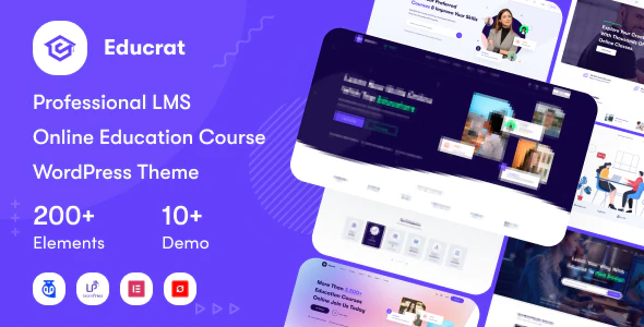  Educat - WordPress template of online course website of education and training line