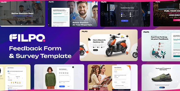 Filpo - 满意度调查问卷网站HTML5模板