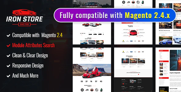  Ironstore - Auto Parts Store Theme Magento 2 Template