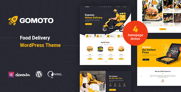  Gomoto - WordPress theme of food distribution errand service website