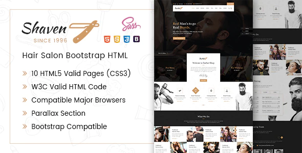  Shawen - Salon Beauty Tony Website HTML Template