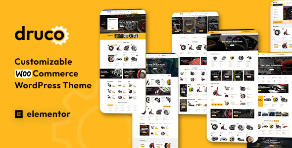  Druco - Elementor visual editing e-commerce website WordPress template