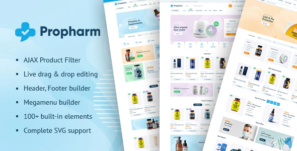 Propharm - 医疗用品网上药店网站WordPress模板