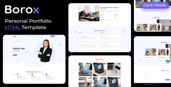  Borox - Professional resume works display HTML template