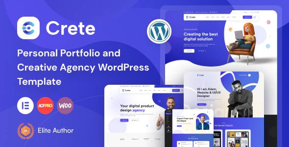  Crete - Professional Responsive Resume Website WordPress Template