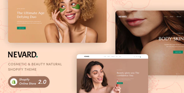  NEVARD - Responsive beauty care website Shopify template