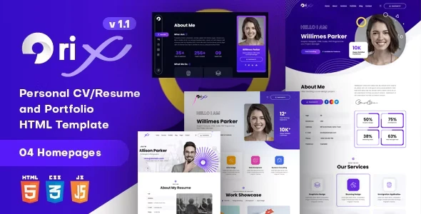  Orix - CV/Resume HTML Template