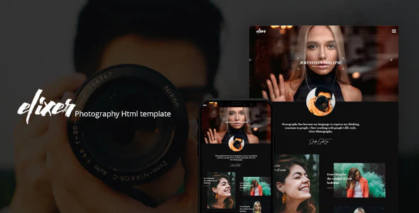 Elexer - 响应式摄影作品展示HTML5模板
