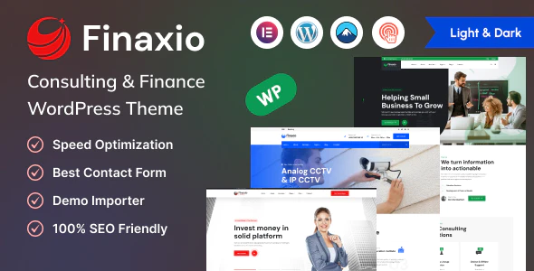 Finaxio - 金融理财保险贷款融资网站WordPress模板