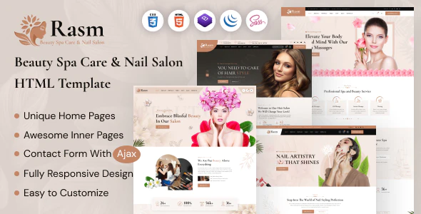  Rasm - Salon Salon Body Salon Club Website HTML Template