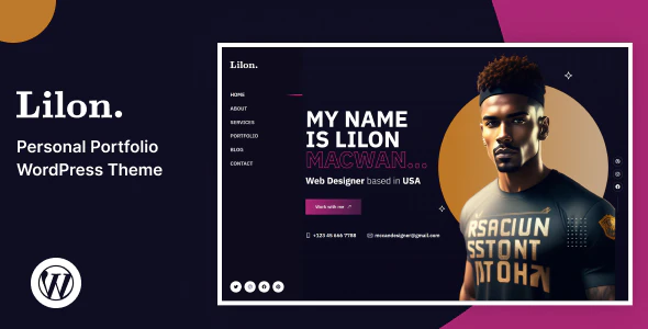  Lilon - WordPress template for professional personal works display website