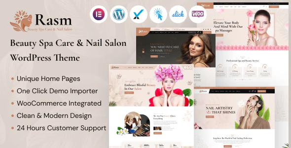  Rasm - WordPress template for salon website of beauty and health club