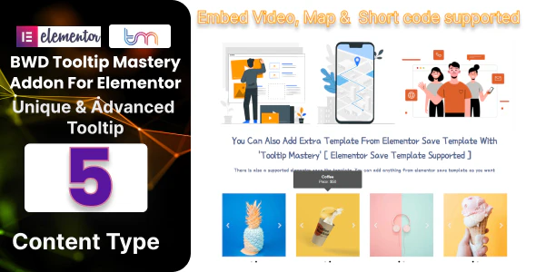 BWD Tooltip Master Addon For Elementor - 气泡工具提示小插件