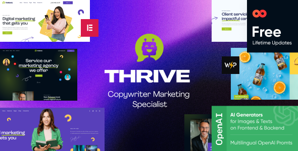  Thrive - WordPress template for digital marketing SEO promotion website