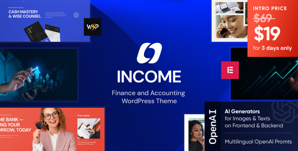  Income - WordPress Theme of Financial Banking Financial Consulting Business Website